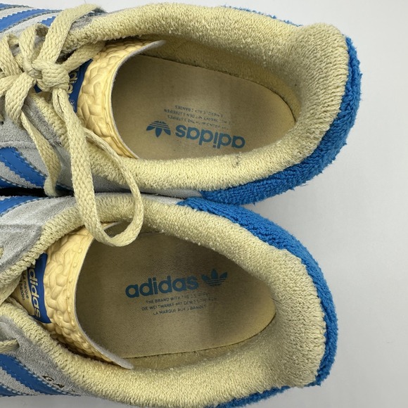 Adidas Gazelle Bold Shoes Womens 7.5 Almost Blue Suede Platform Sneakers IE0430 - Picture 7 of 9